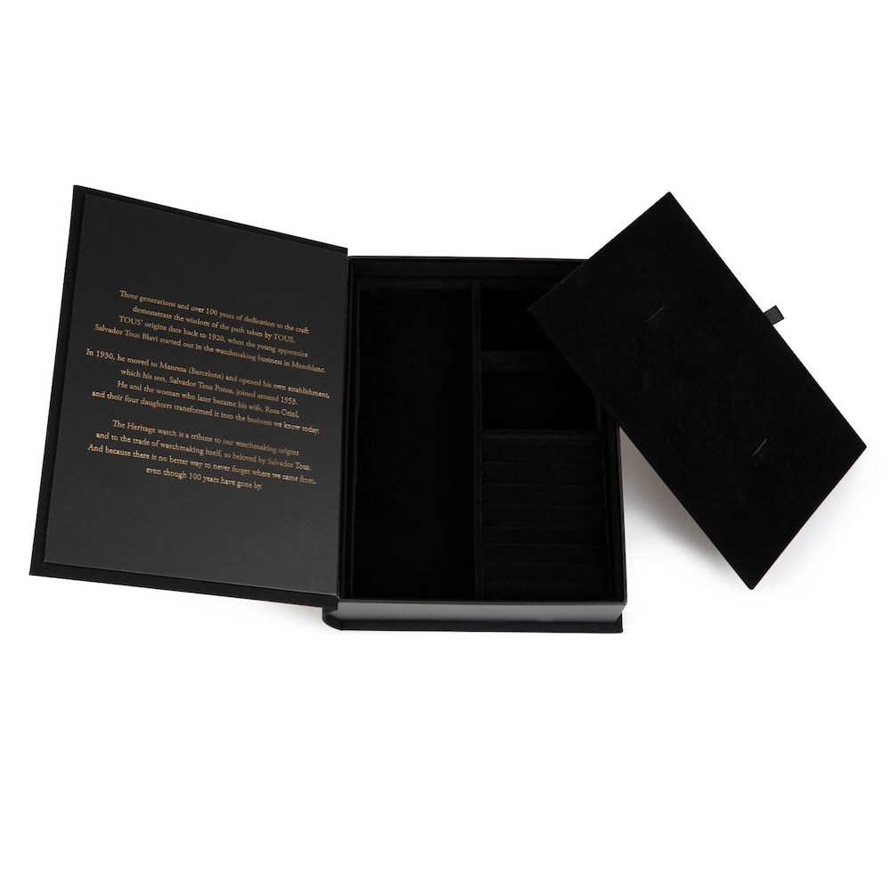 Uhr Gold Heritage mit schwarzem Leder-Armband&nbsp;&ndash; Limited Edition