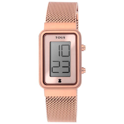 Rose IP Steel Digisquared Mesh Watch image number 0
