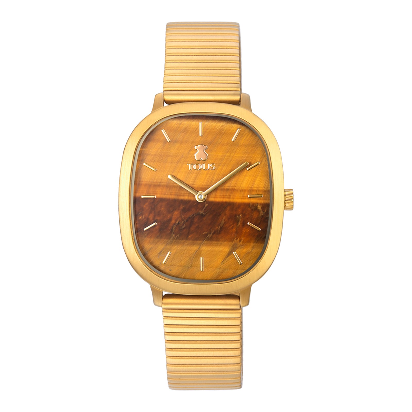 TOUS時計 Heritage Gems watch in gold-colored IP steel with a Tiger's