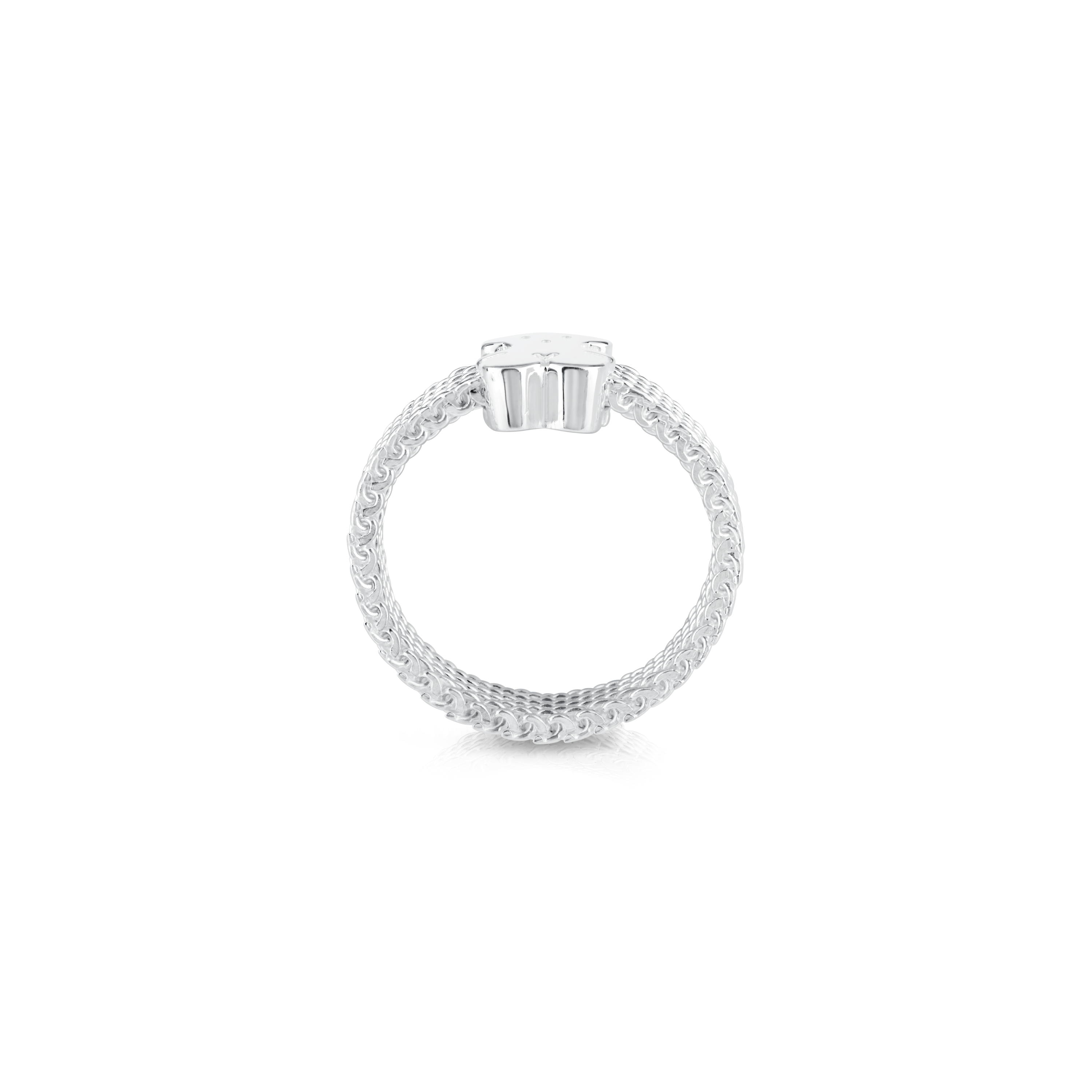 Silver TOUS Mesh Ring