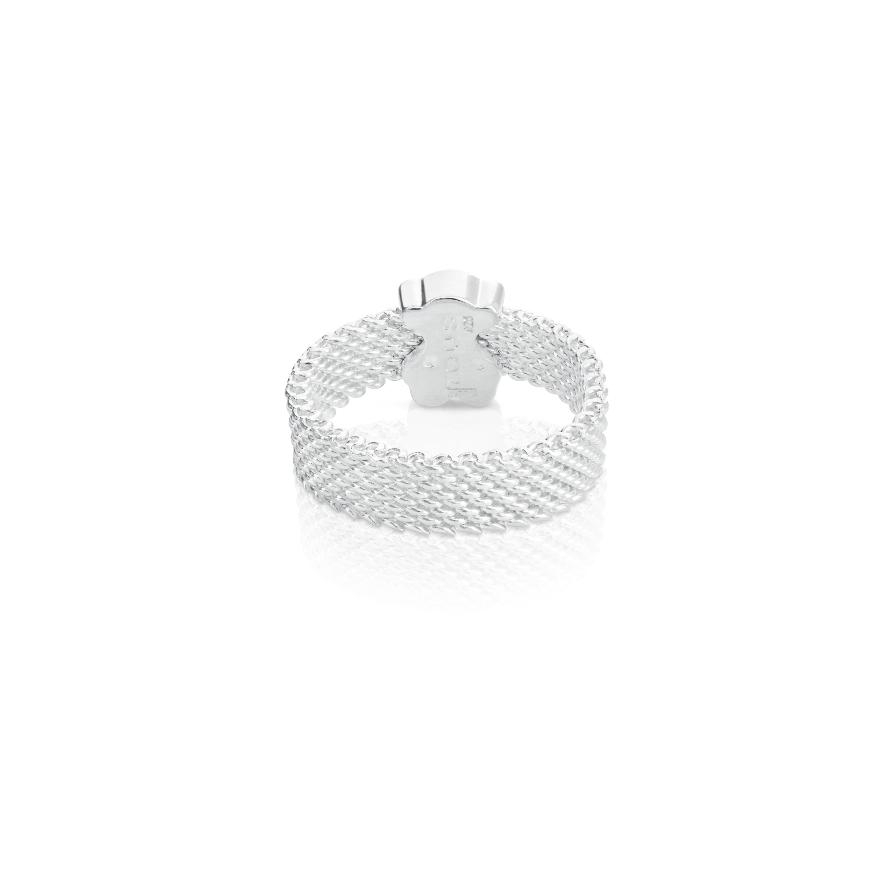Silver TOUS Mesh Ring