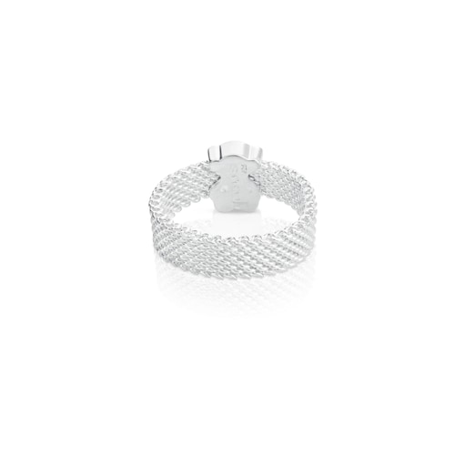 Silver TOUS Mesh Ring