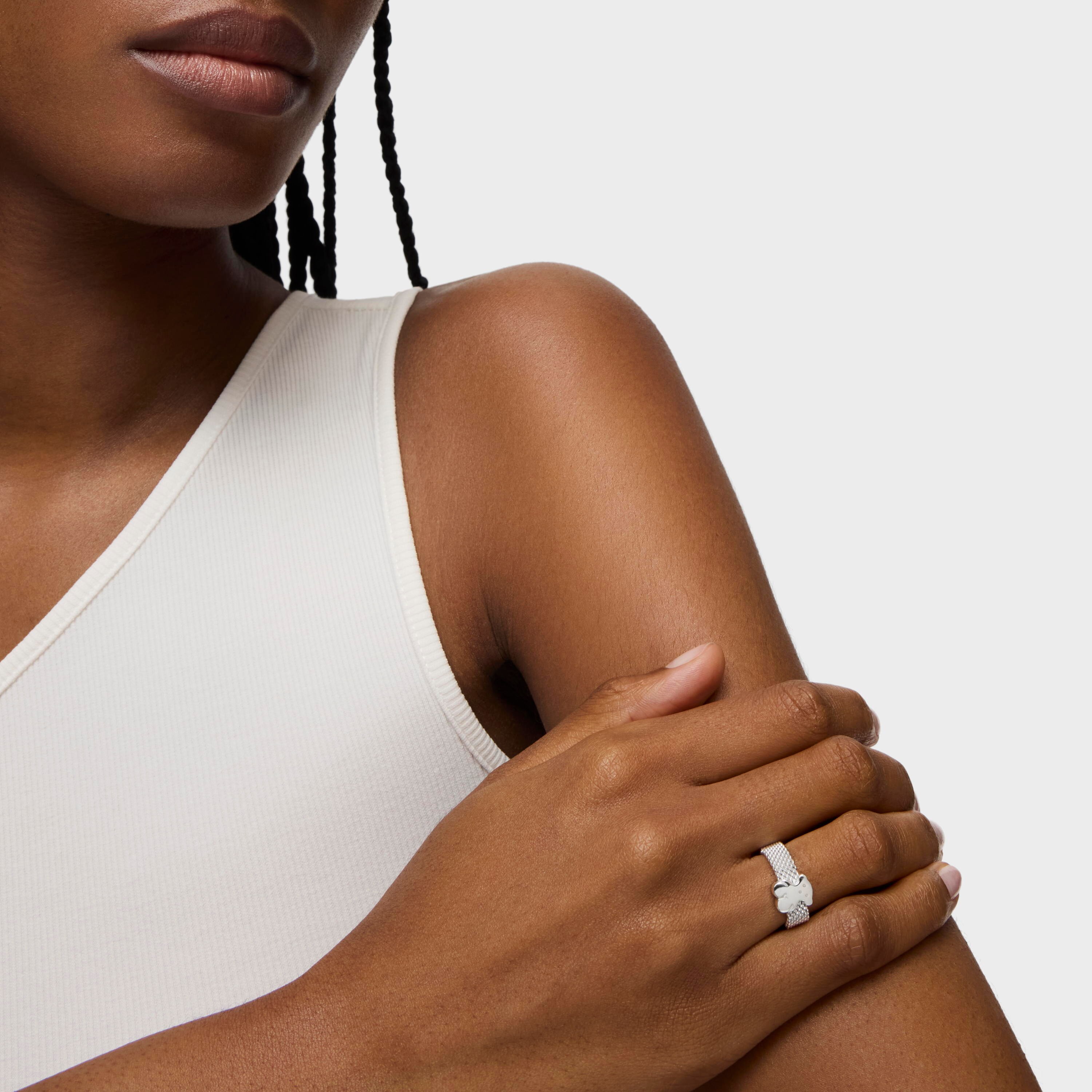 Silver Mesh Ring