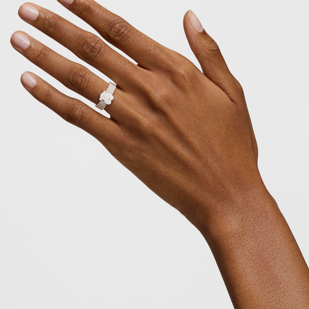 Anillo de plata Mesh