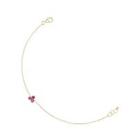 Pulsera de oro y rodolita Luz