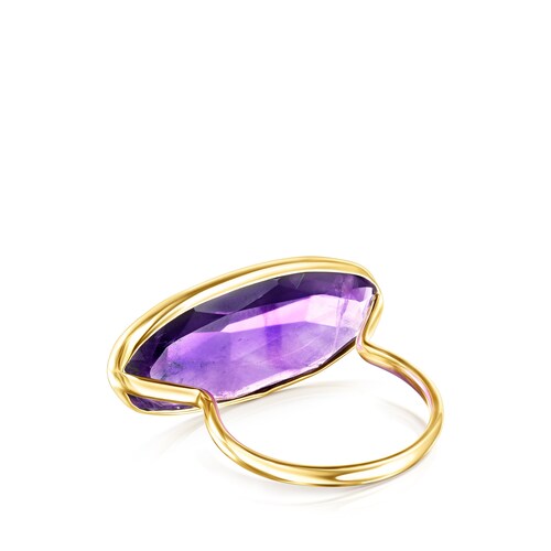 Bague Luz en Or avec Am&eacute;thyste