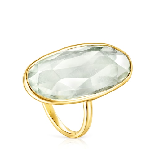 Gold Luz Ring with Prasiolite image number 0