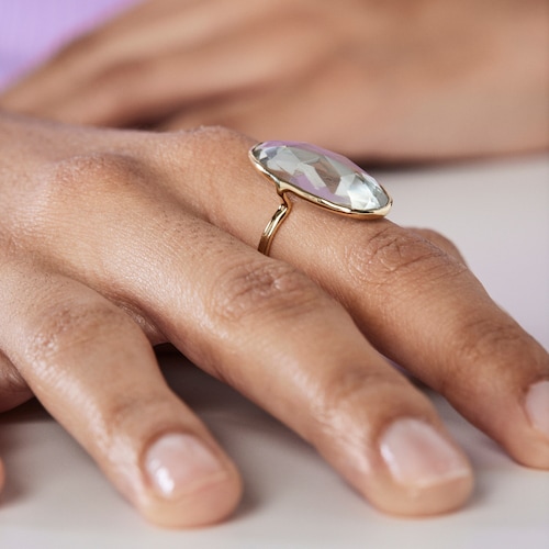 Bague Luz en Or avec Prasiolite