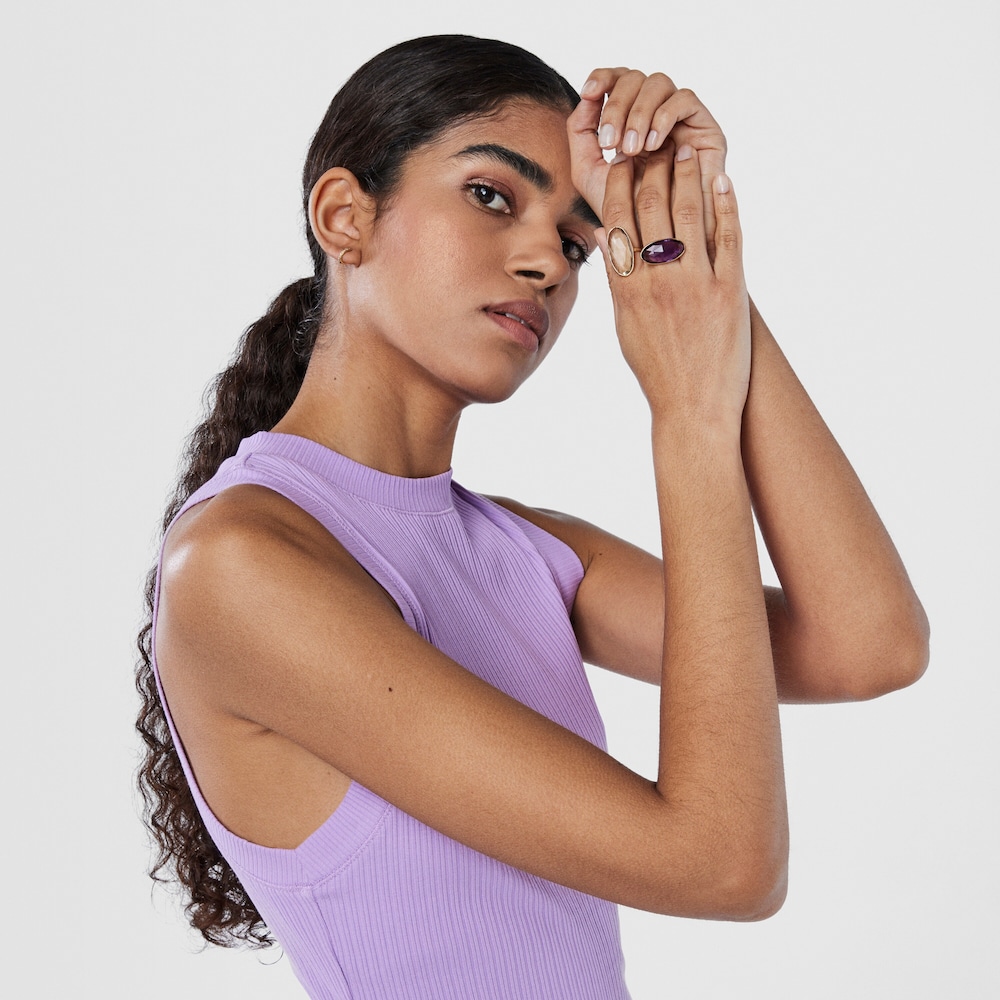 Bague Luz en Or avec Prasiolite