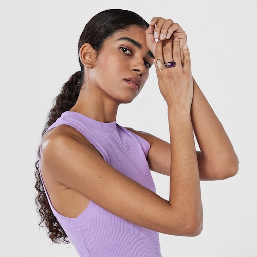 Bague Luz en Or avec Prasiolite