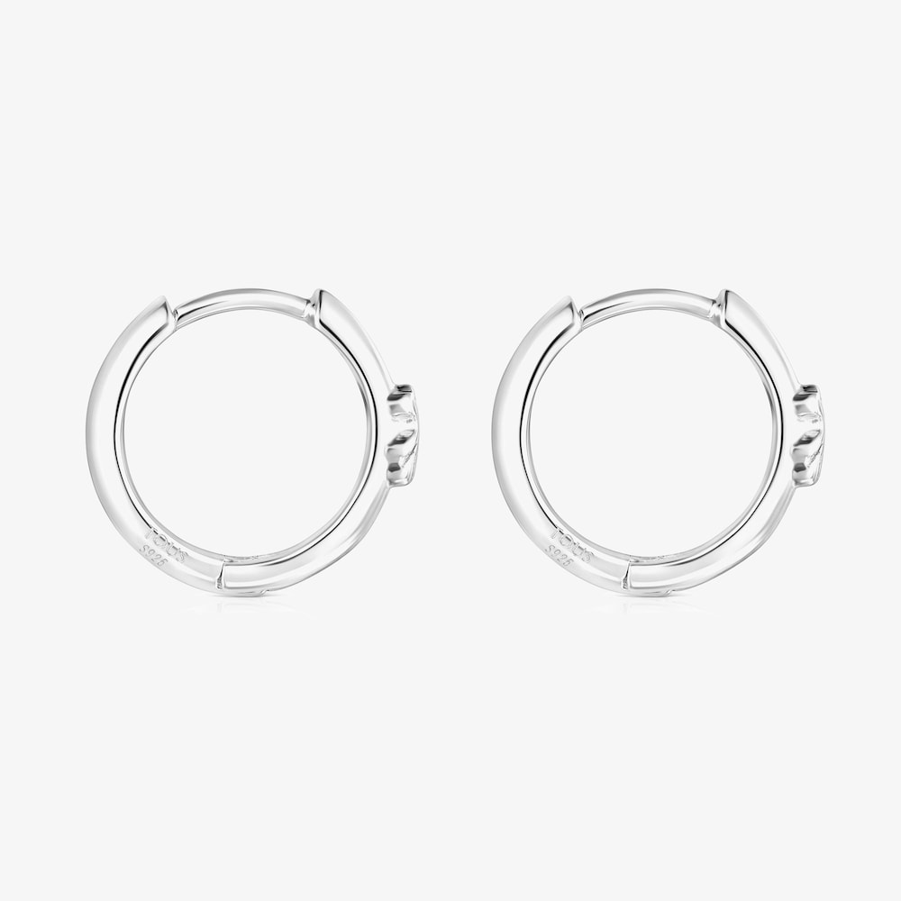 Aretes aro TOUS Basics oso de plata