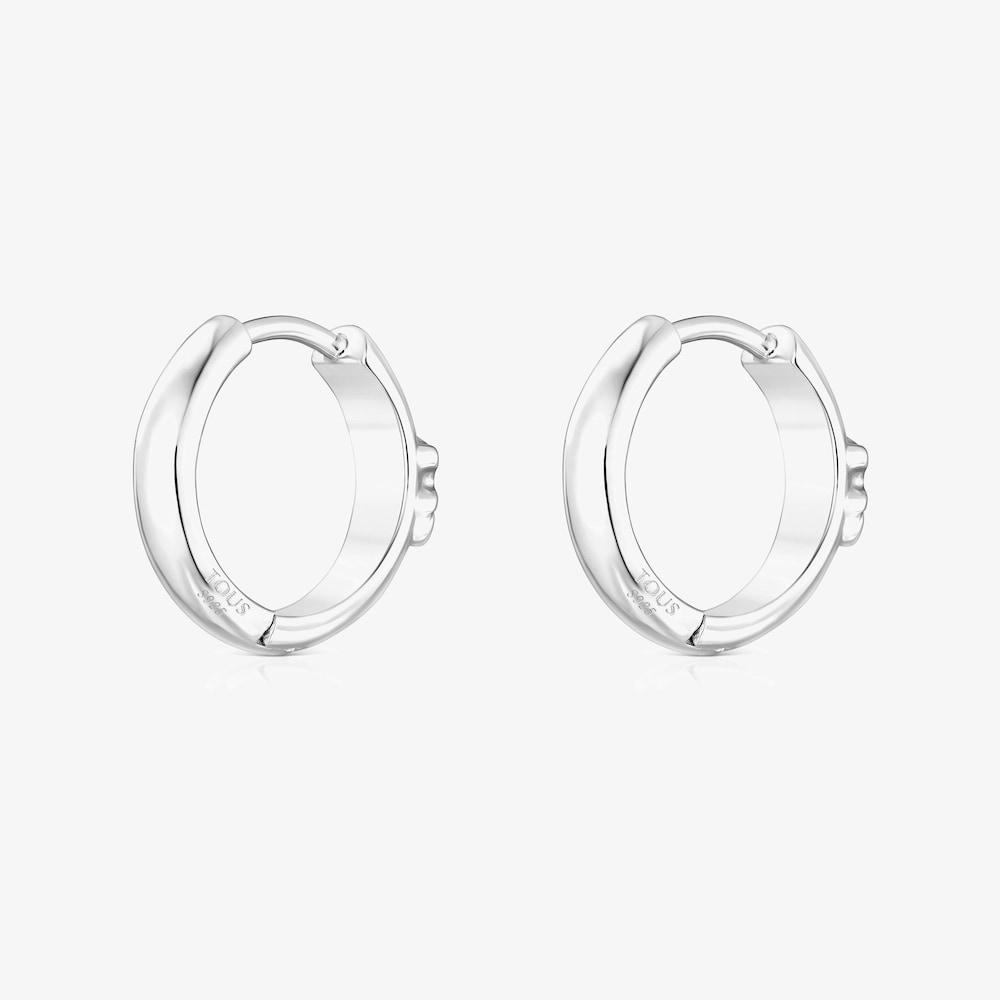 Aretes aro TOUS Basics oso de plata