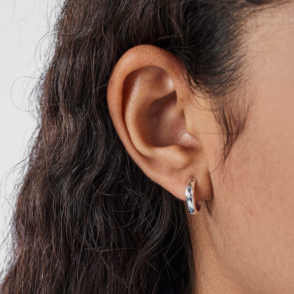 Aretes aro TOUS Basics oso de plata