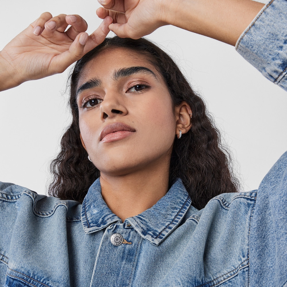 Silver TOUS Basics Hoop earrings with bear