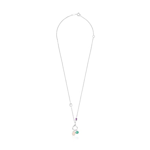 Colar Cool Color em Prata e Pedras Preciosas