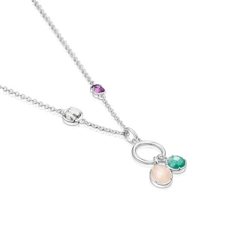 Colar Cool Color em Prata e Pedras Preciosas