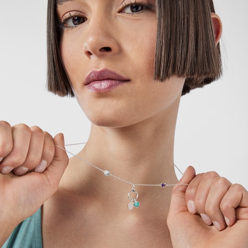 Colar Cool Color em Prata e Pedras Preciosas