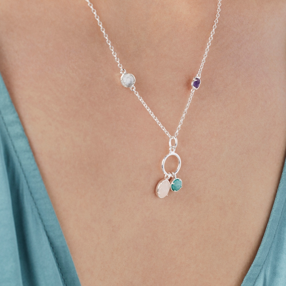 Colar Cool Color em Prata e Pedras Preciosas