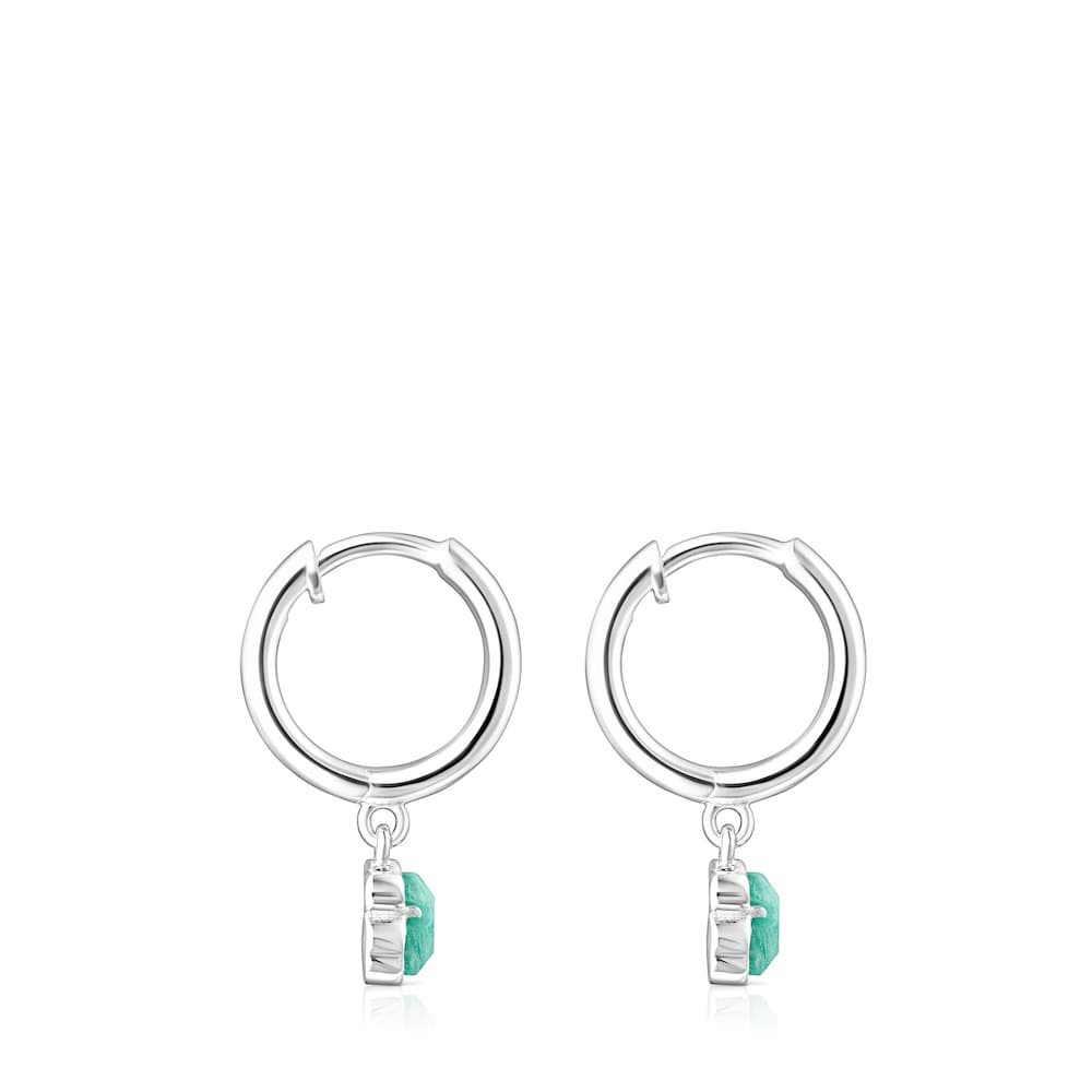 Pendientes de plata y amazonita Cool Color