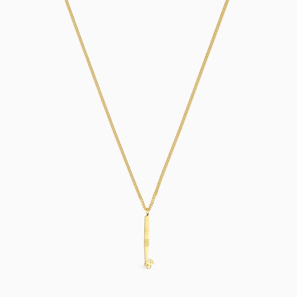 Collar Job pinzas con ba&ntilde;o de oro 18 kt sobre plata