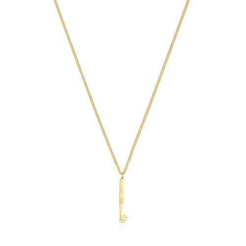 Silver Vermeil TOUS Job Necklace with 2,45cm.clothes pin pendant image number 0