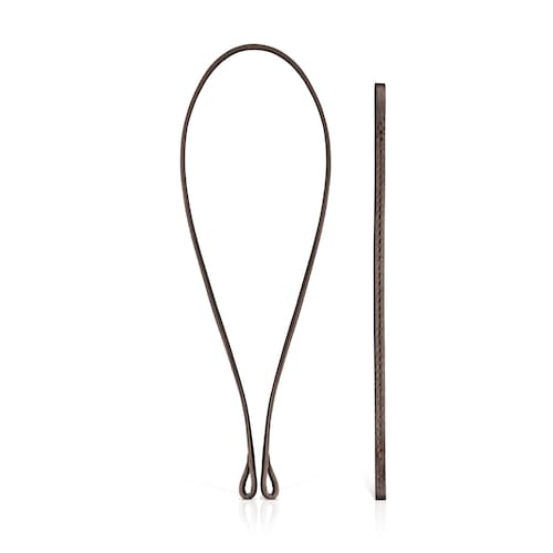 Σετ με Βραχιόλι και Τσόκερ Hold από καφέ Δέρμα image number 0