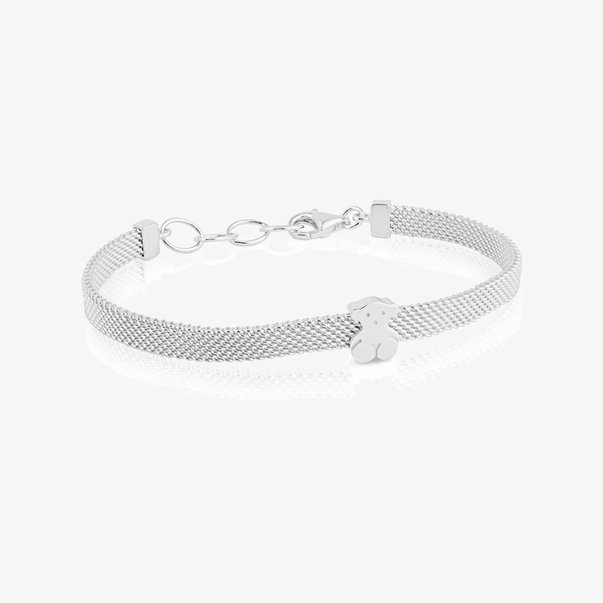 Tous - Pulsera Oso De Plata Mesh - Plateado