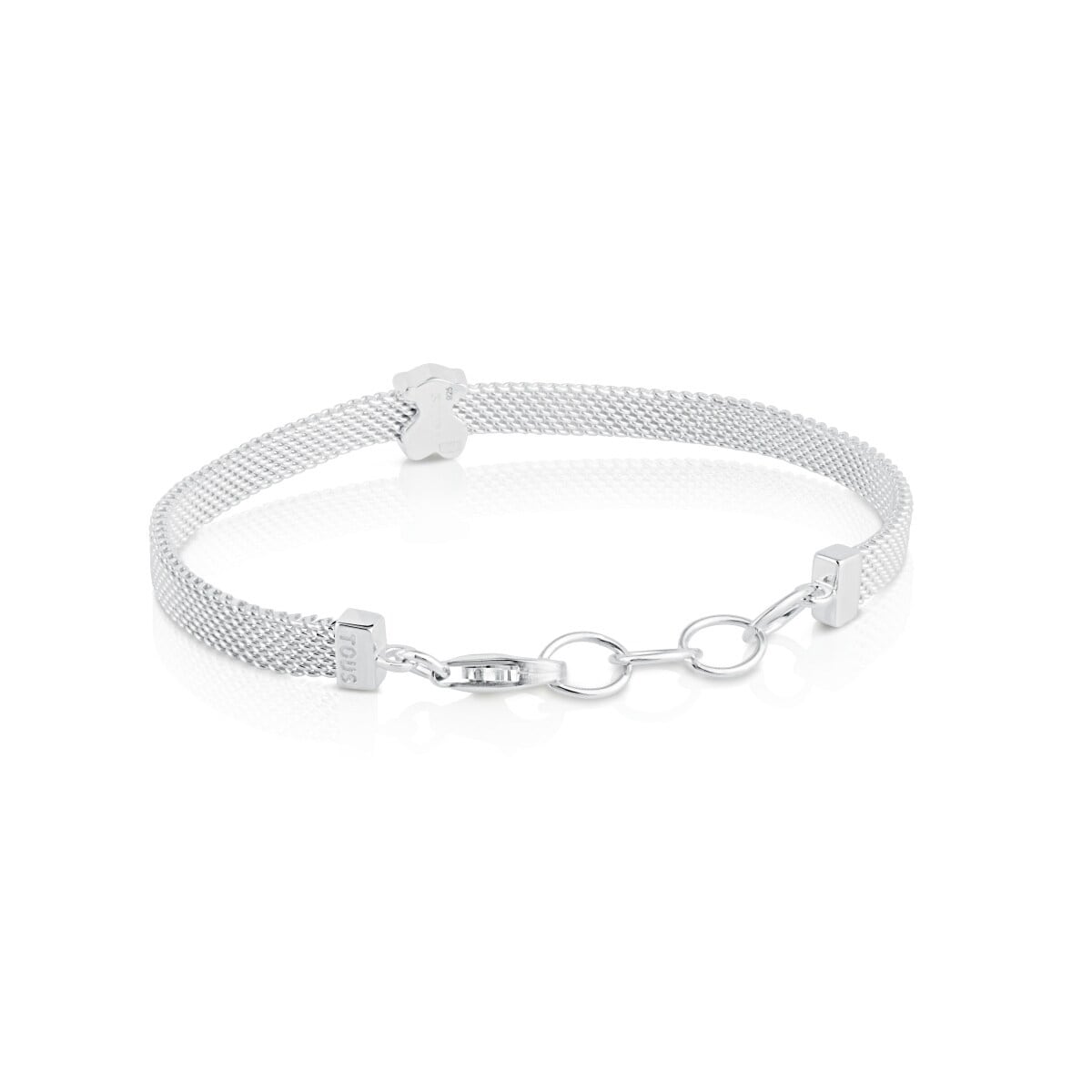 Mesh Silver Bear Bracelet