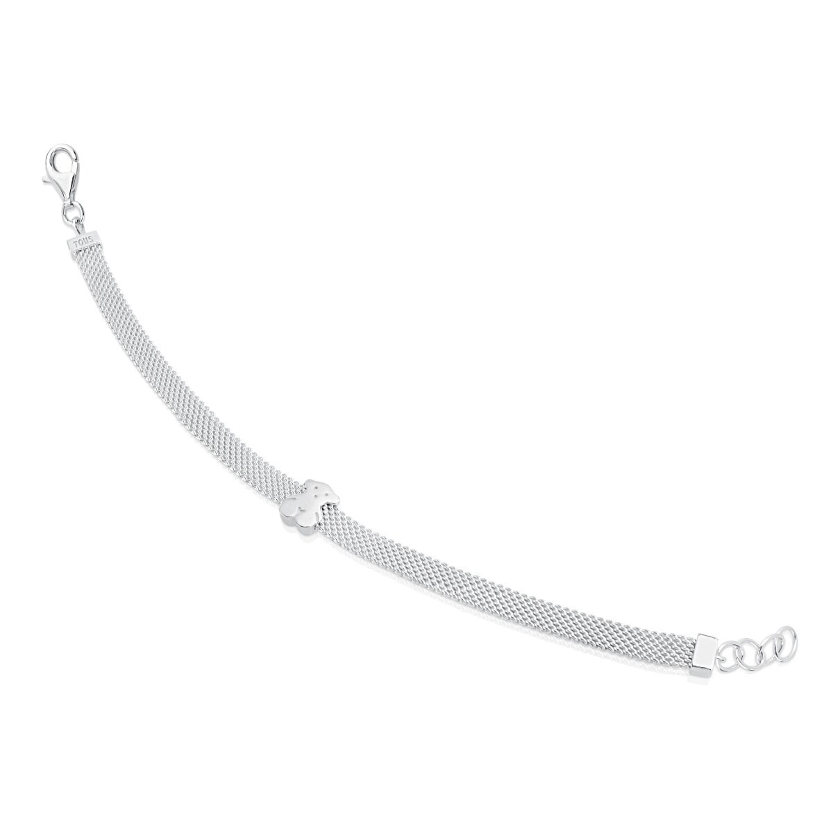 Mesh Silver Bear Bracelet