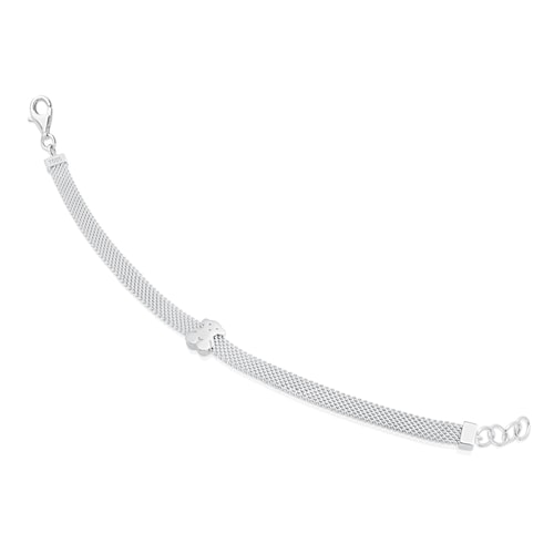 Mesh Silver Bear Bracelet