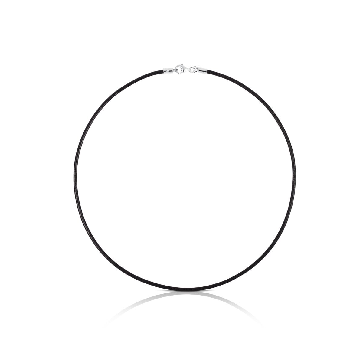Gargantilla de cuero negro y cierre de plata TOUS Chokers