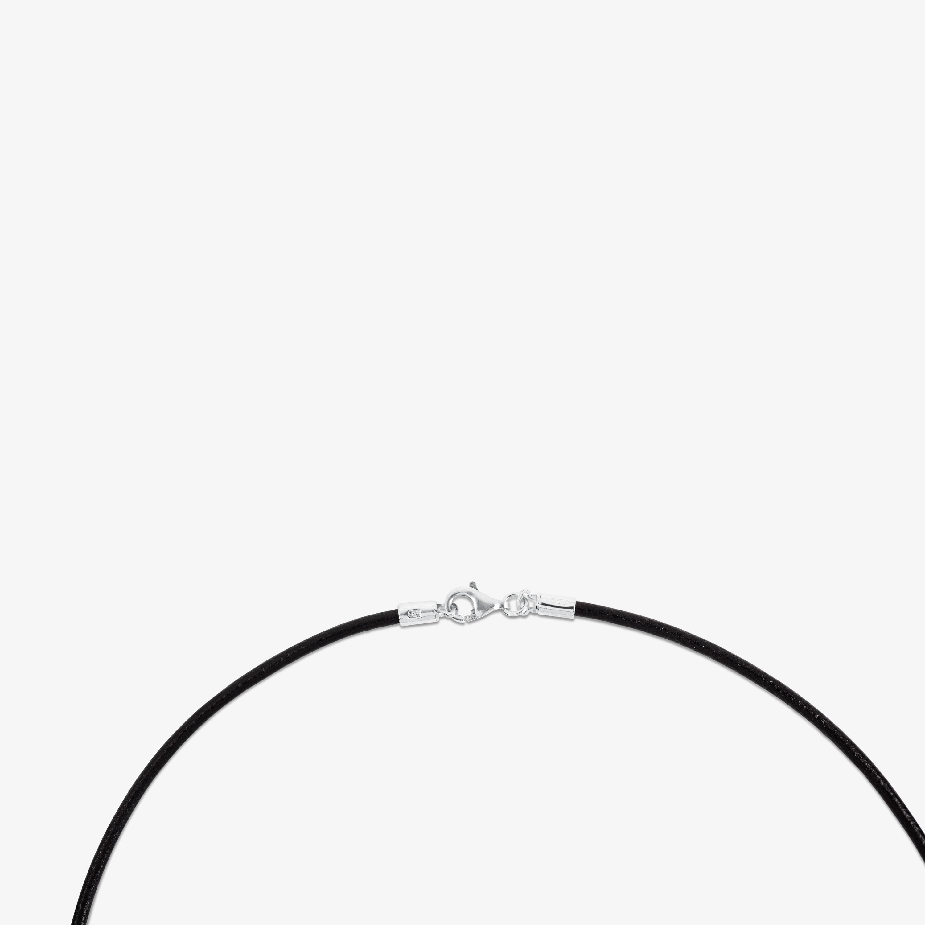 Black leather Choker with silver clasp TOUS Chokers