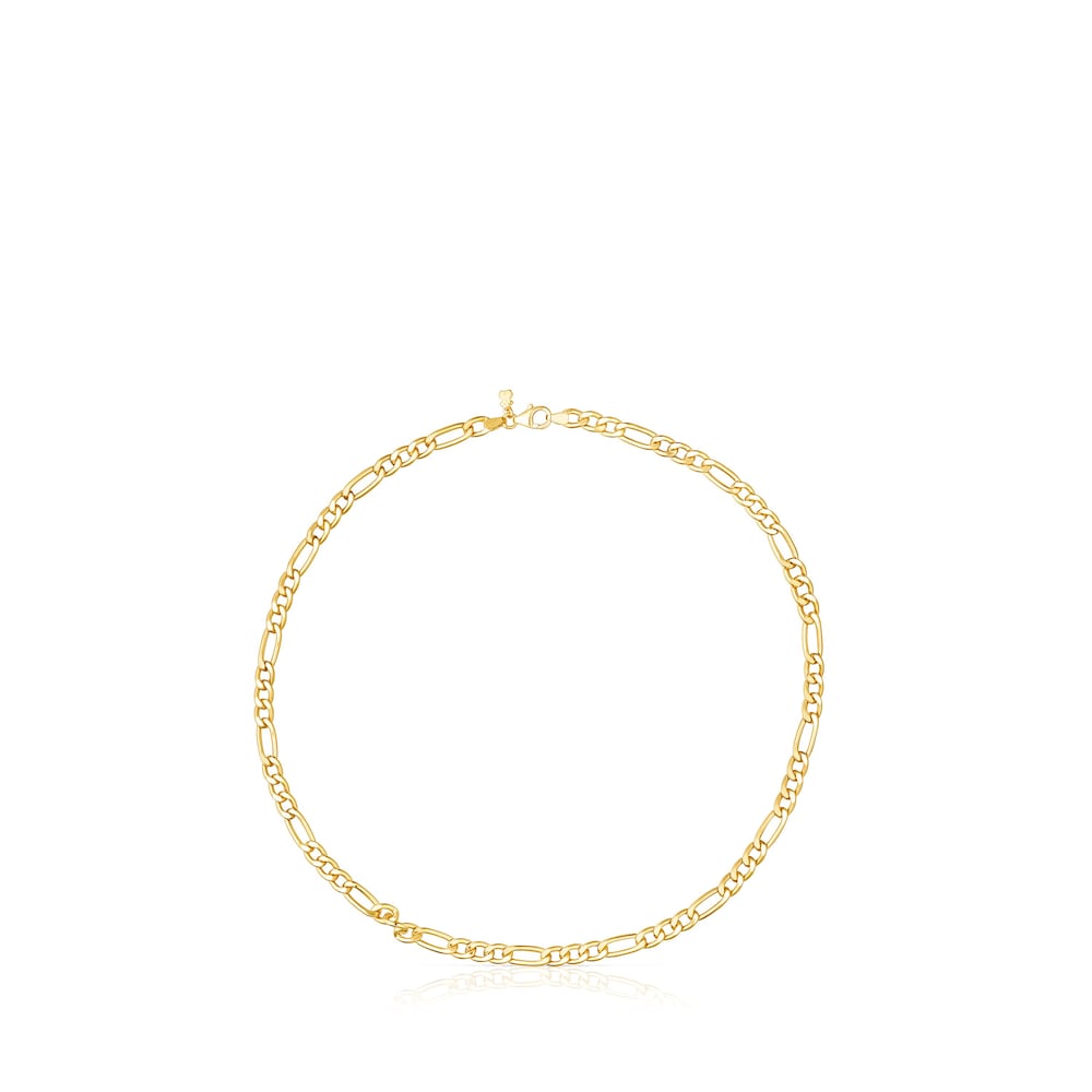 Silver Vermeil TOUS Chain curbed Bracelet