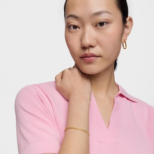 Silver Vermeil TOUS Chain curbed Bracelet