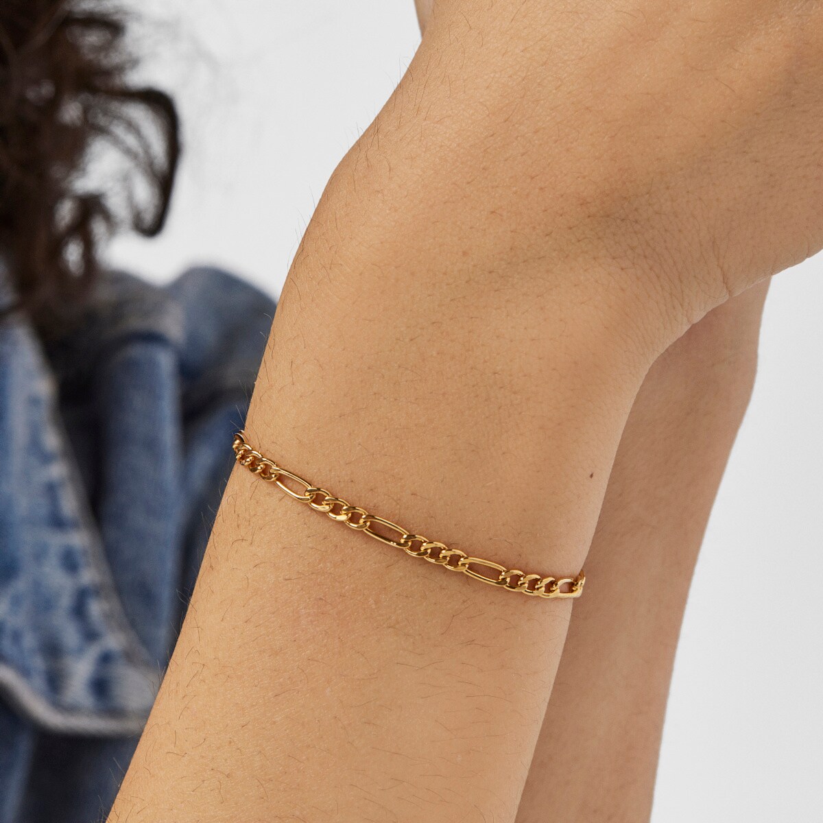 Silver Vermeil TOUS Chain curbed Bracelet