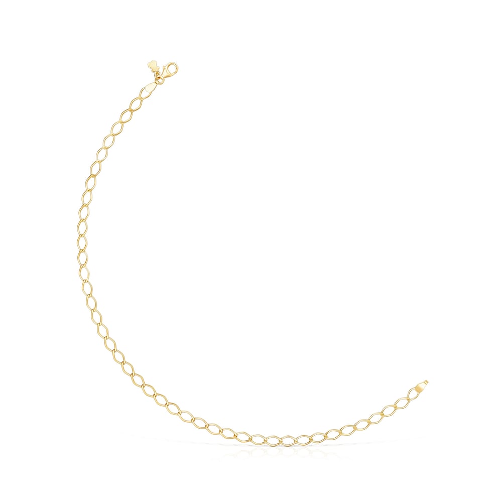 18K gold vermeil TOUS Chain rhombus Anklet