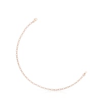 Rhombus-shaped rose Silver Vermeil TOUS Chain Anklet
