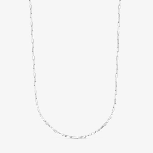 Silver TOUS Chain Choker with oval rings. 95cm.