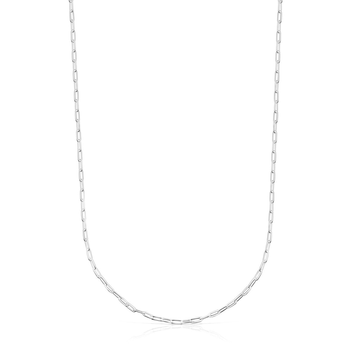 Tous - Gargantilla Larga De Plata Con Anillas Ovales, 95 Cm Chain - Plateado