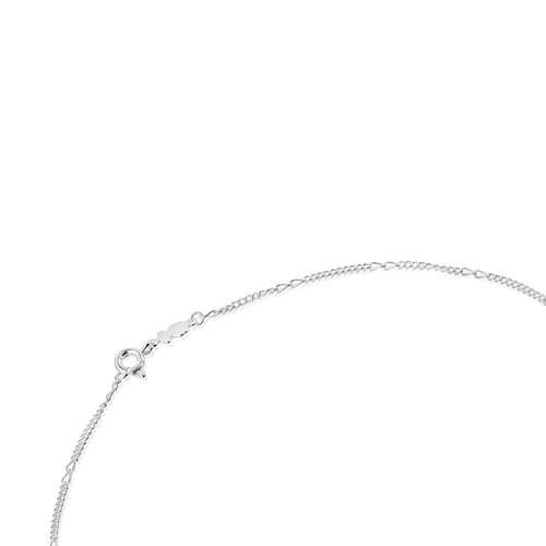 Silver TOUS Chain mix curbed Choker 35cm