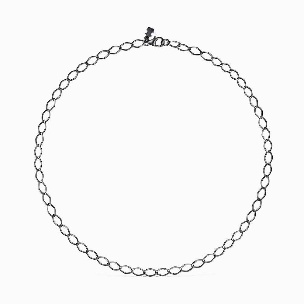 Gargantilha TOUS Chain losango em Prata dark silver