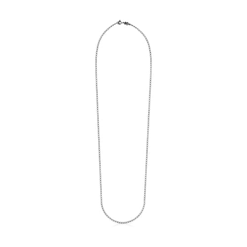 Corrente m&eacute;dia TOUS Chain oval em Prata dark silver