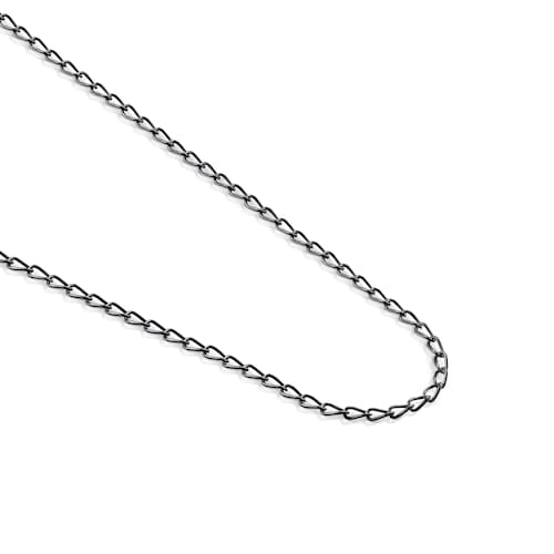 Corrente m&eacute;dia TOUS Chain oval em Prata dark silver