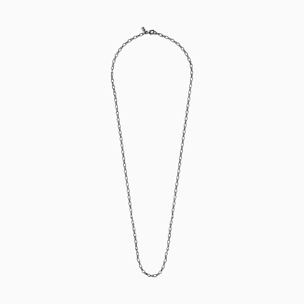 Corrente m&eacute;dia TOUS Chain barbada em Prata dark silver