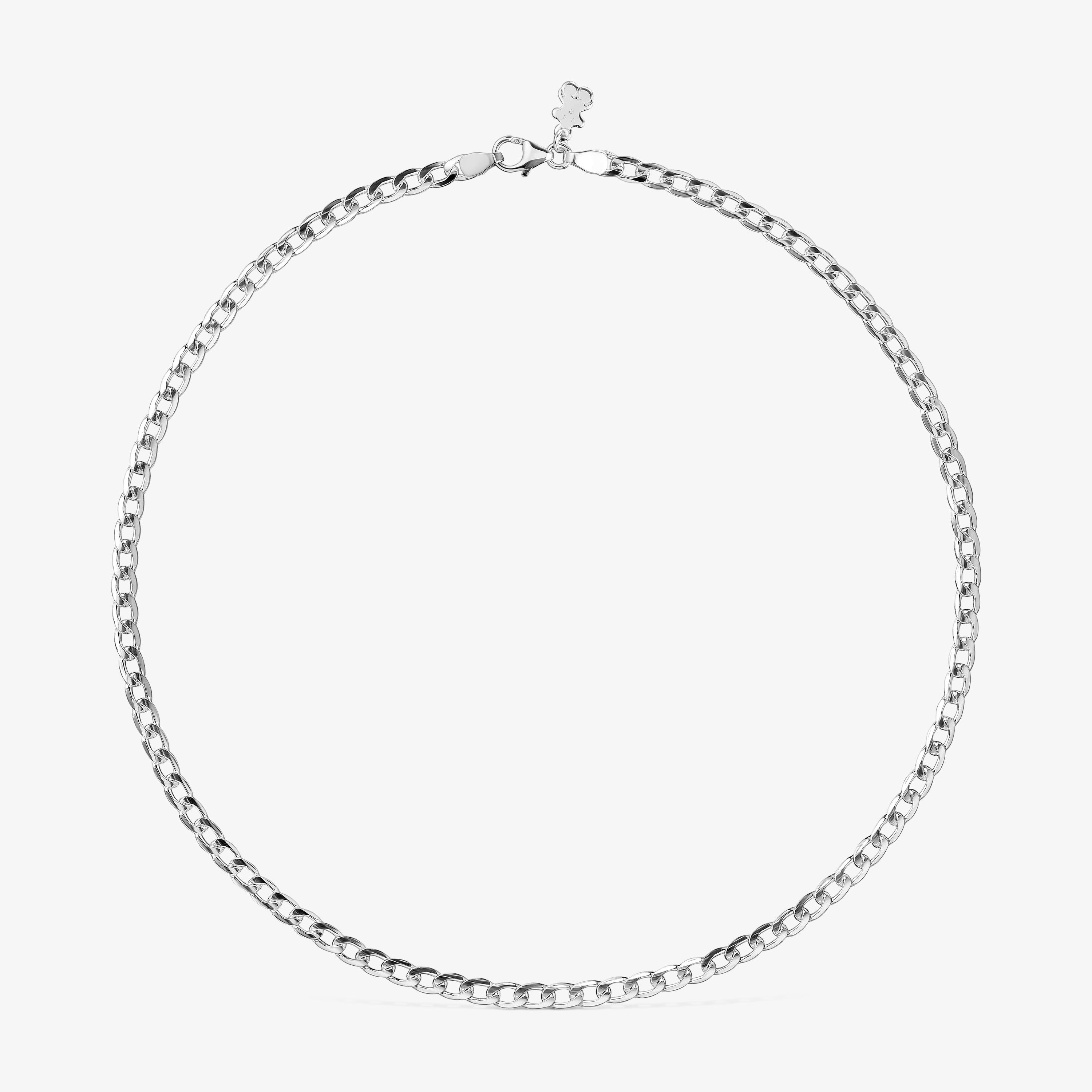 Silver curb-chain Choker TOUS Chain