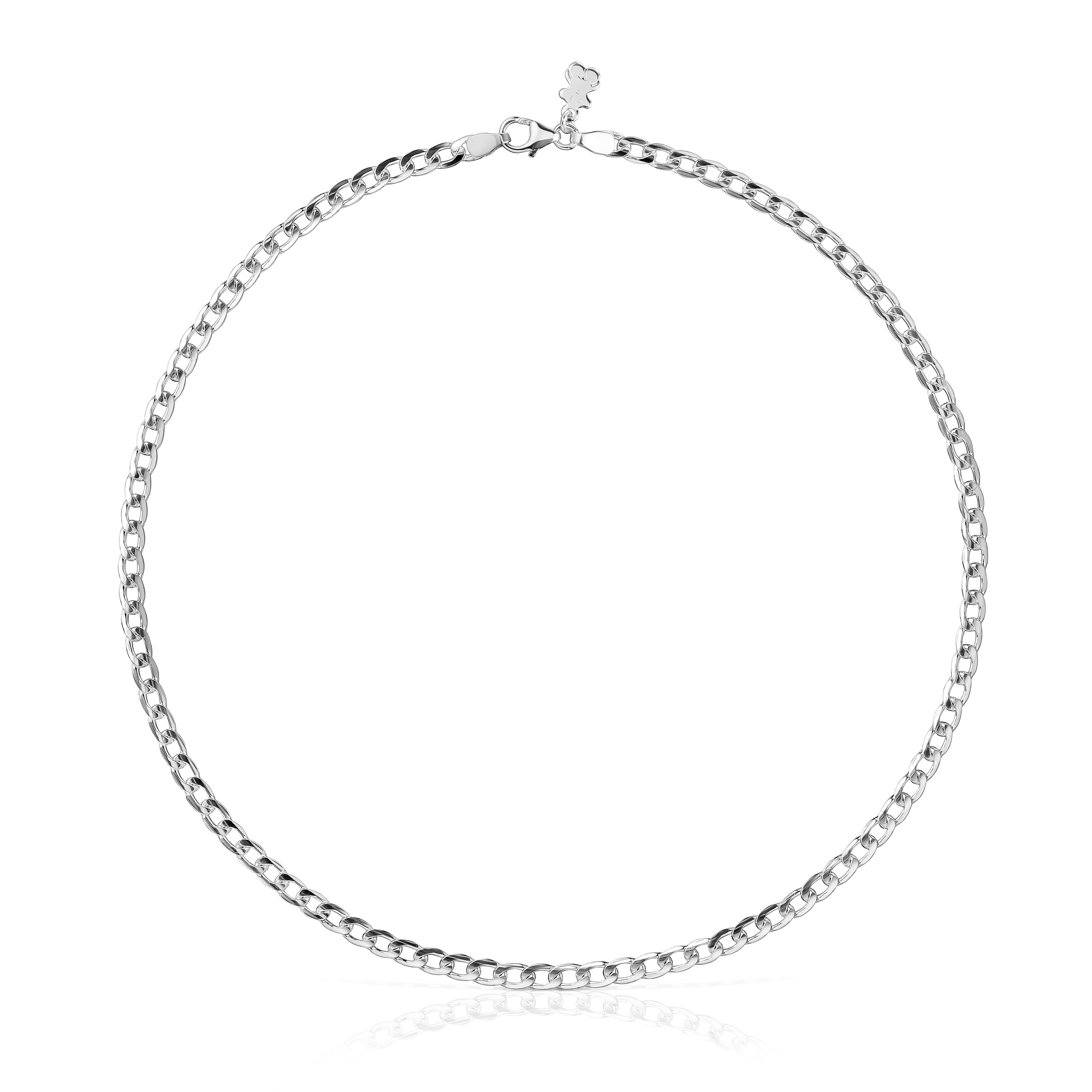 Silver curb-chain Choker TOUS Chain
