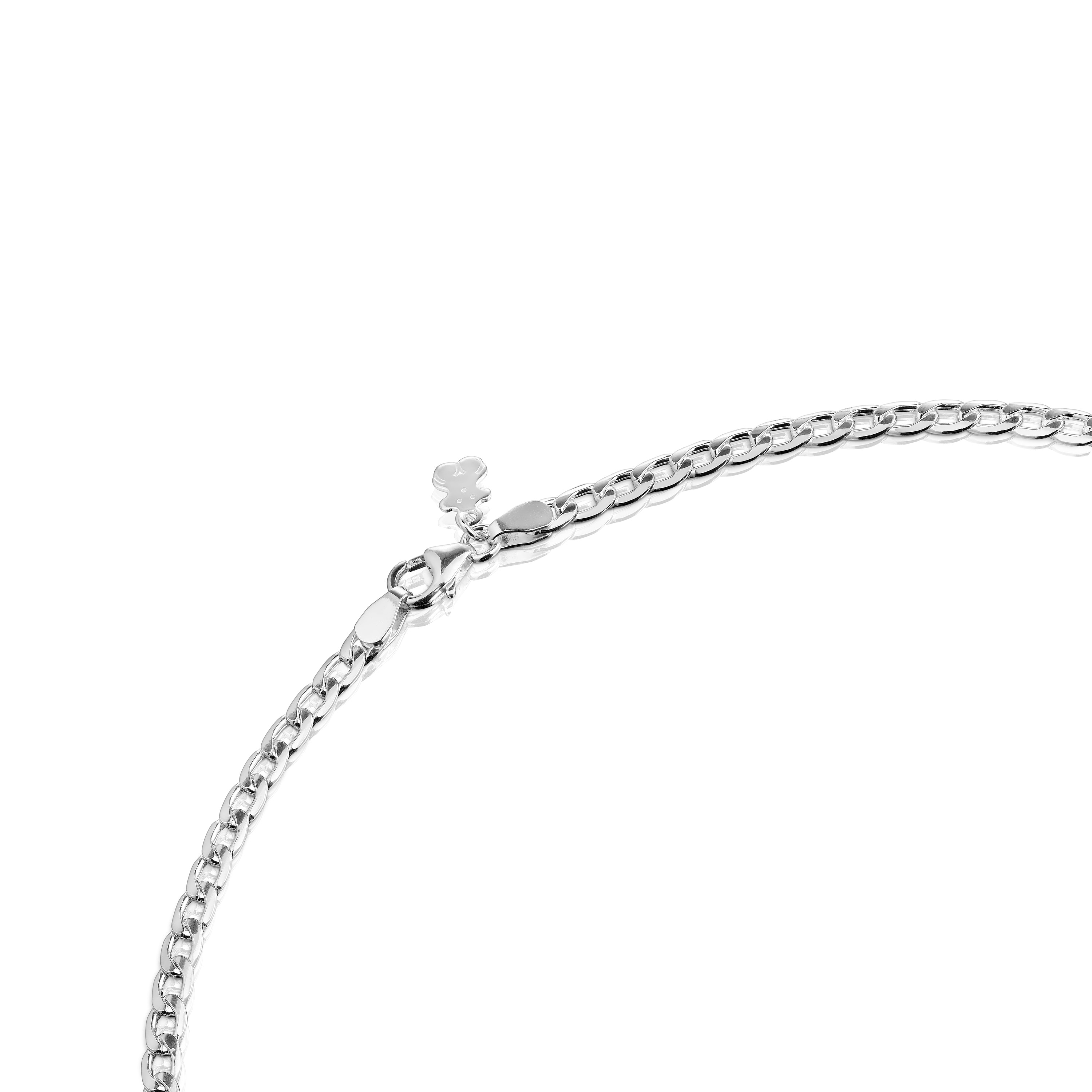 Silver curb-chain Choker TOUS Chain