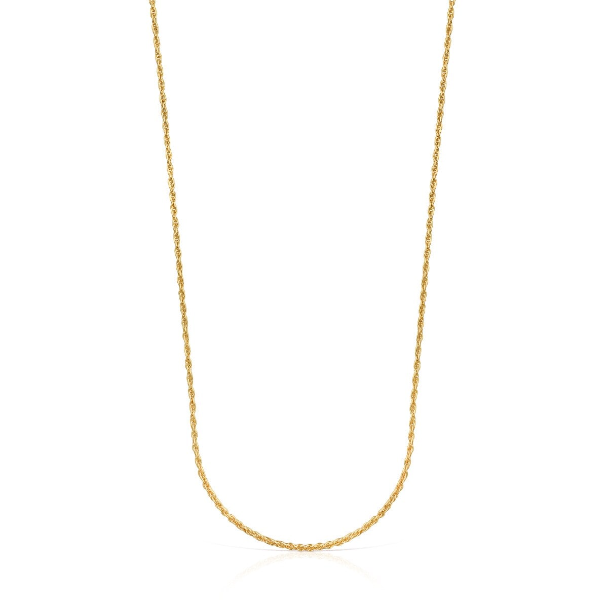 Tous - Gargantilla Larga Con Baño De Oro 18 Kt Sobre Plata Y Bolas, 70 Cm Chain - Dorado