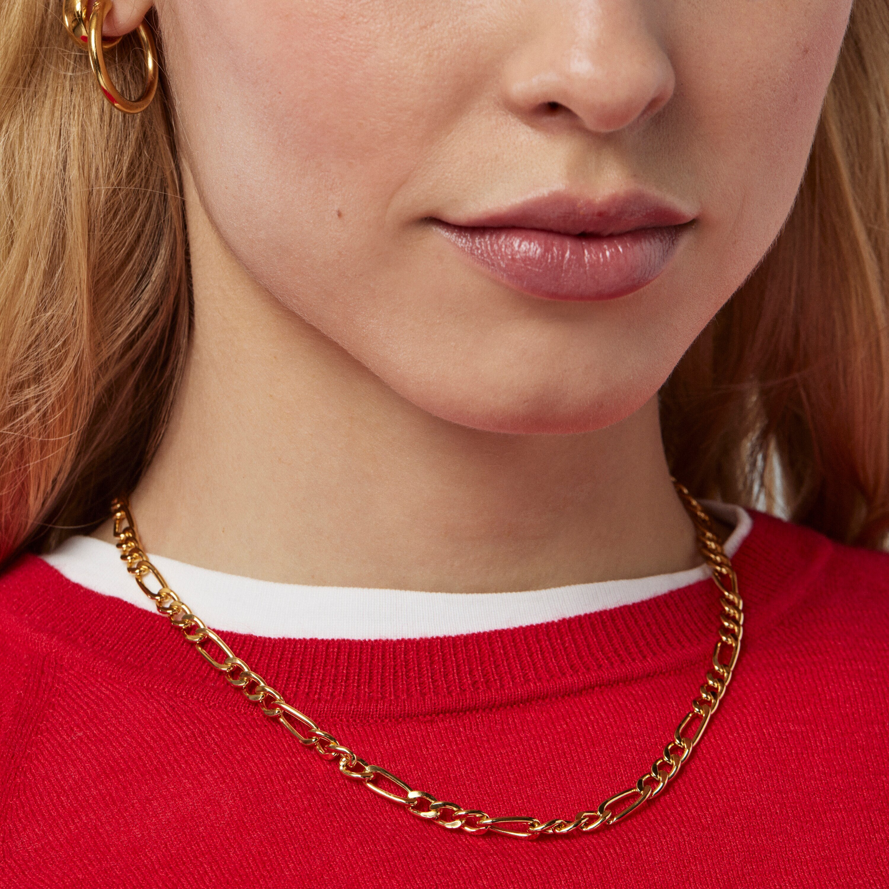 Mixed curb-chain Choker with 18kt gold plating over silver TOUS Chain