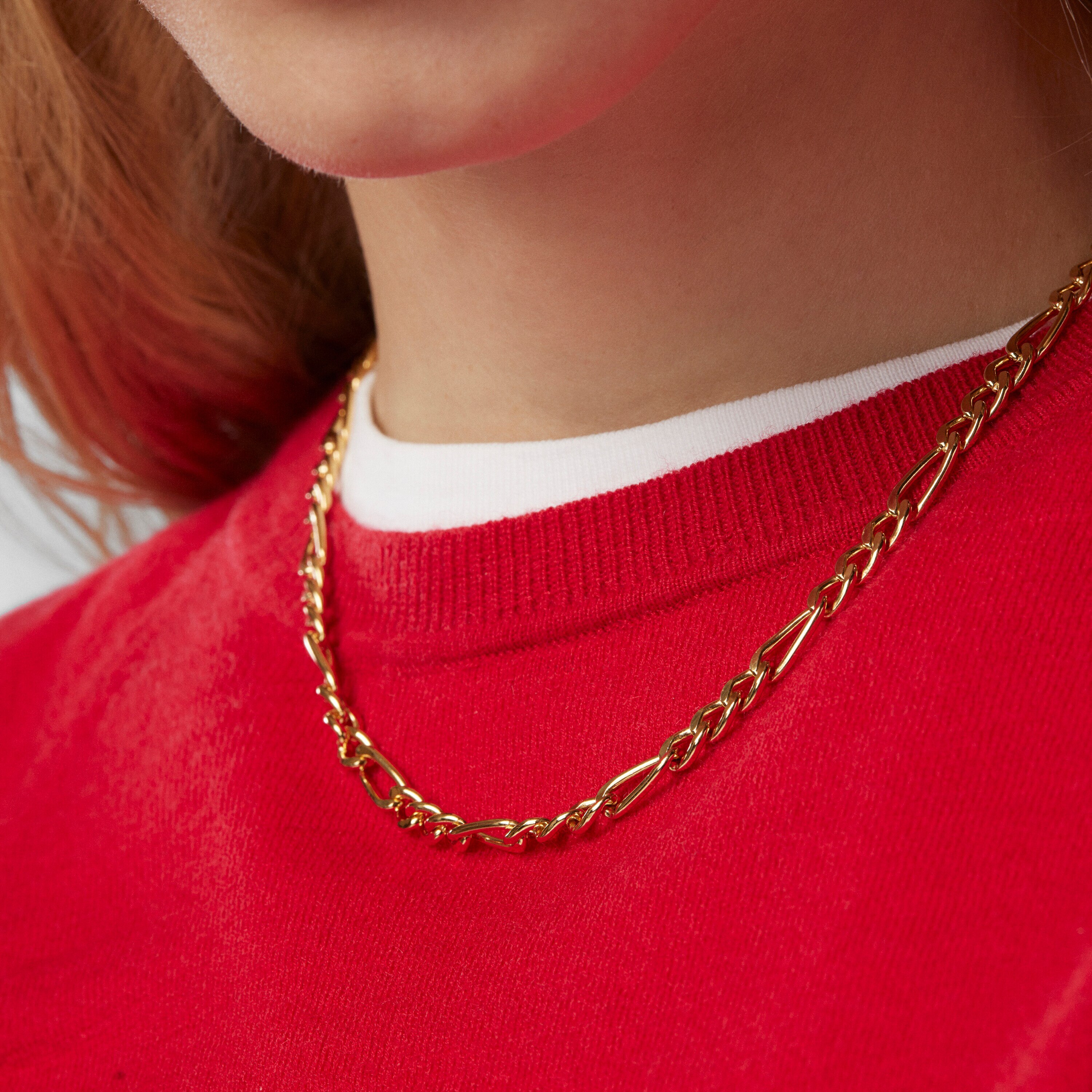 Mixed curb-chain Choker with 18kt gold plating over silver TOUS Chain
